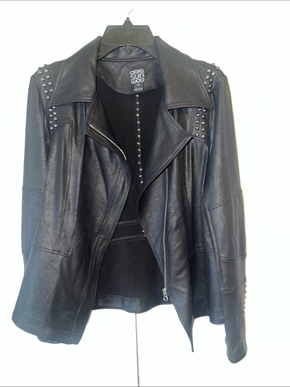 Clara Sunwoo liquid leather jacket